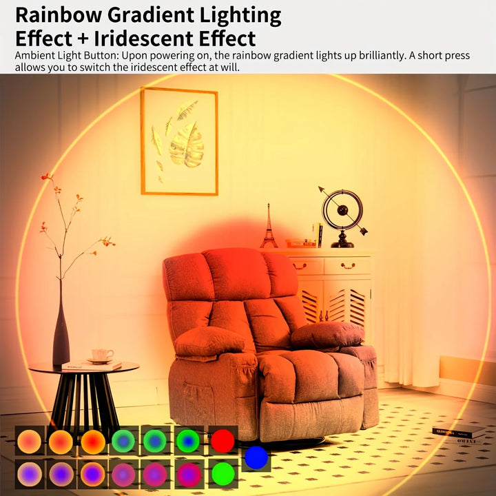 Rechargeable Motion Sensor LED Wall Light – Dimmable & RGB Ambient Glow